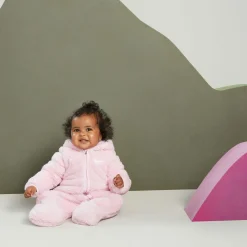 Outerwear|Fleeces And Sweatshirts>Nike Sherpa One Piece 0-9m Pink