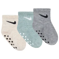 Socks|Underwear & Socks>Nike No Slip Socks (3) 2-4 Sage