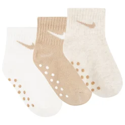 Socks|Underwear & Socks>Nike No Slip Socks (3) 6-12m Beige