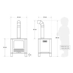 Sale Nordik Fireplace - Naturel/Pink Kid'S Tables & Chairs