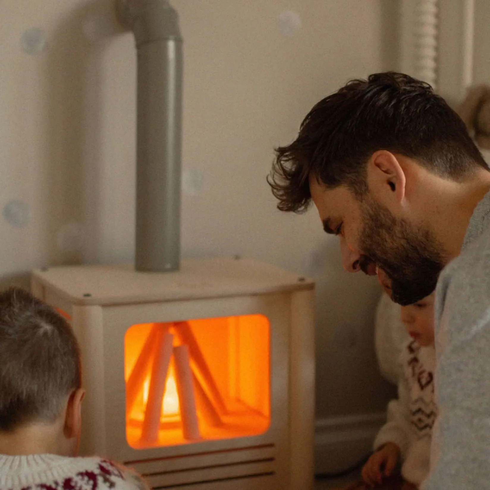 Kid'S Tables & Chairs>Oramood Nordik Fireplace - Naturel/Sage