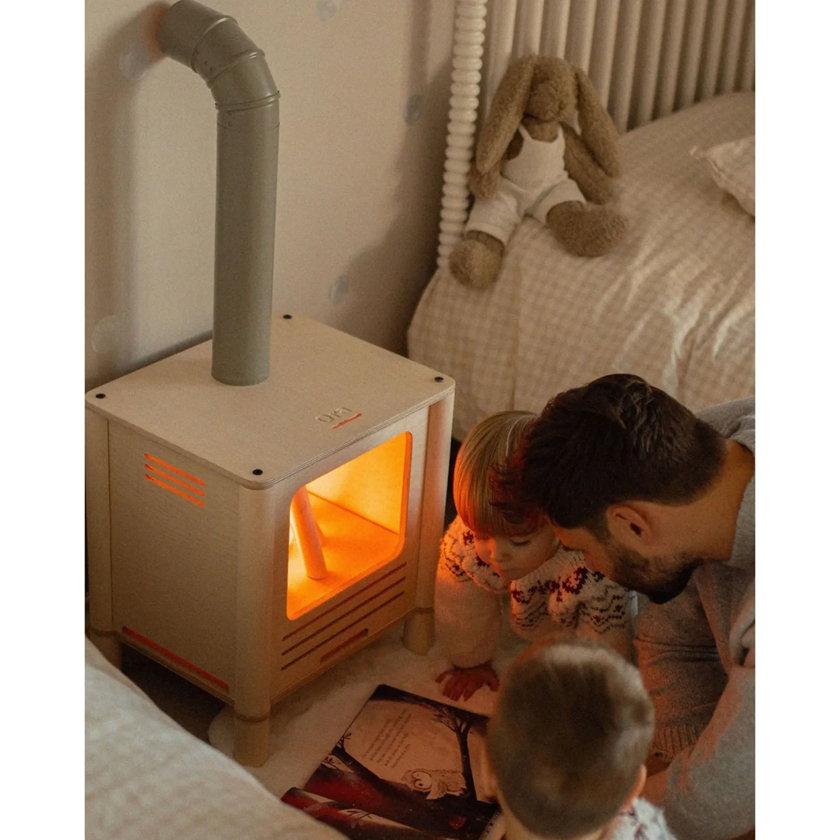 Kid'S Tables & Chairs>Oramood Nordik Fireplace - Naturel/Sage