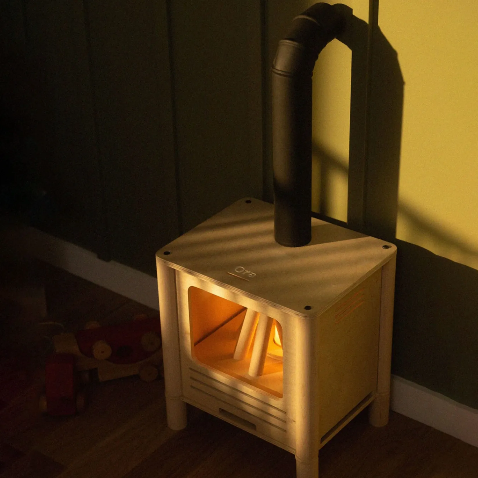 Kid'S Tables & Chairs>Oramood Nordik Fireplace - Naturel/Sage