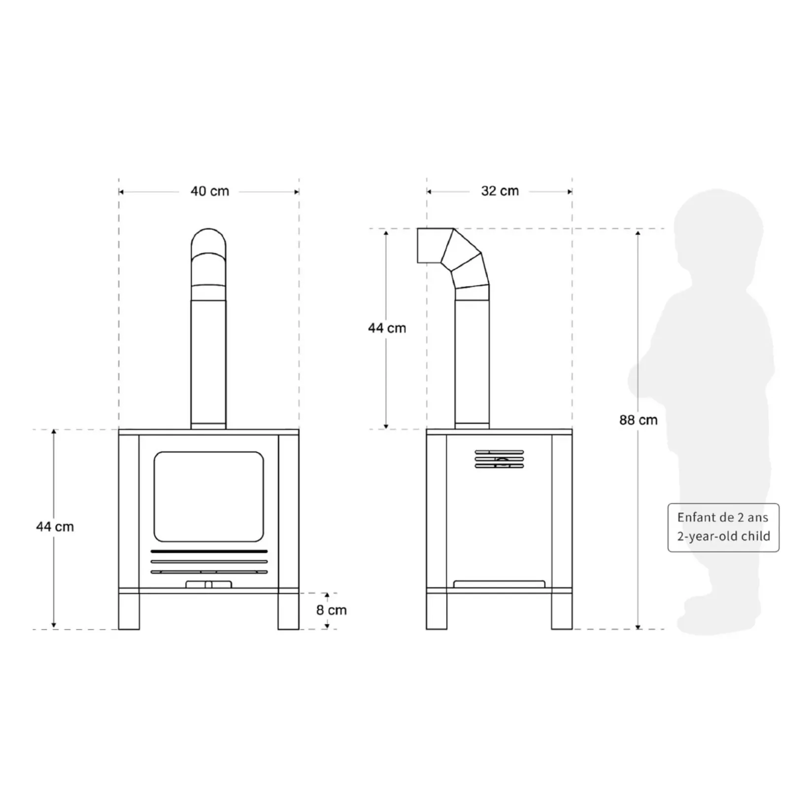 Kid'S Tables & Chairs>Oramood Nordik Fireplace - Naturel/Sage