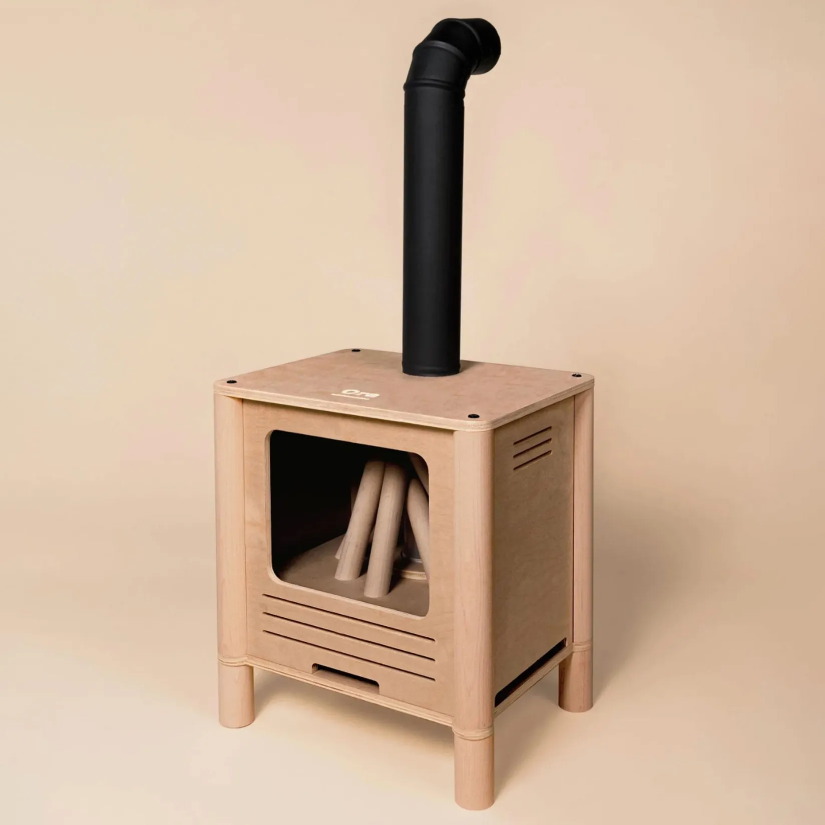 Kid'S Tables & Chairs>Oramood Nordik Fireplace - Naturel/Black