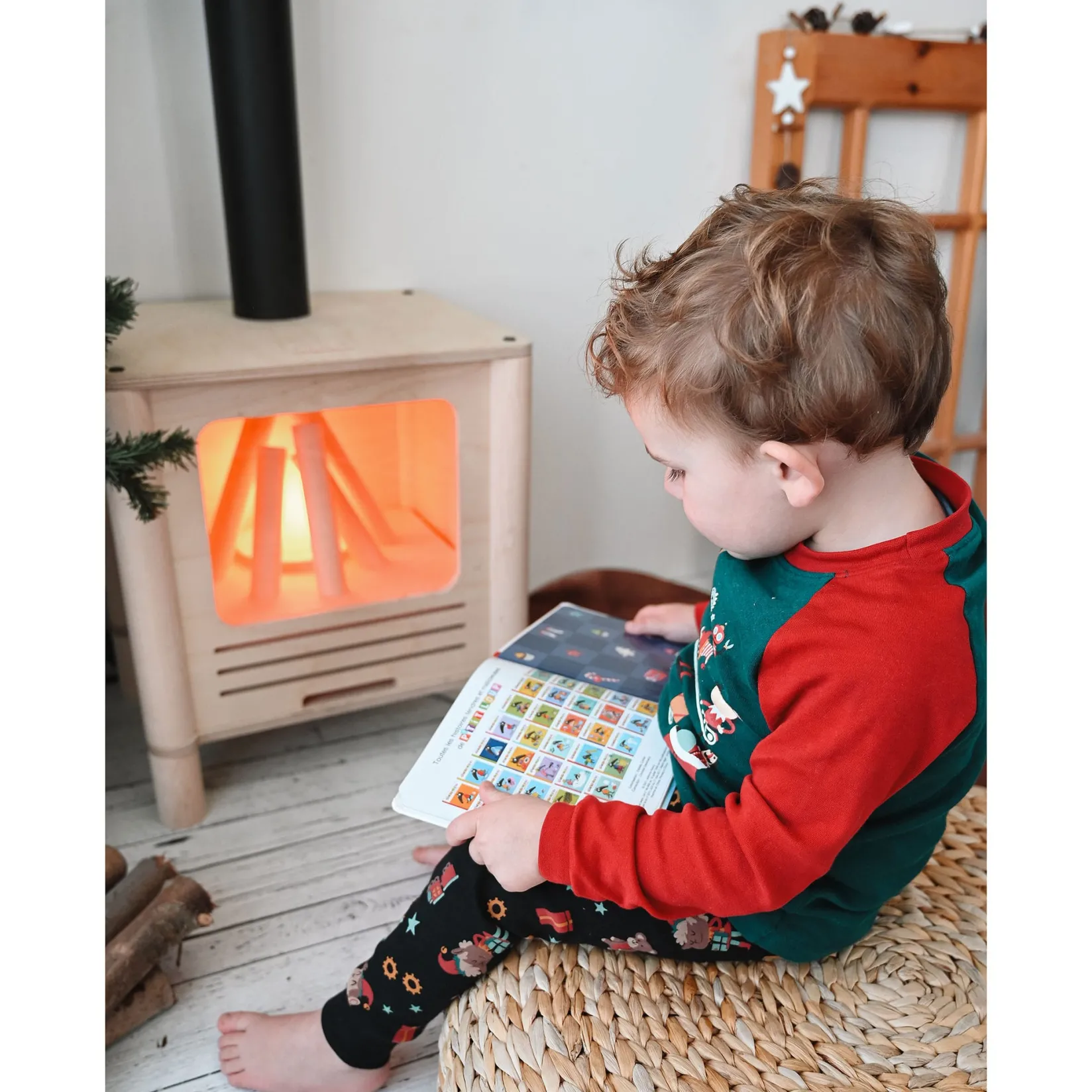 Kid'S Tables & Chairs>Oramood Nordik Fireplace - Naturel/Black