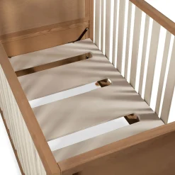 Novella Crib with Toddler Bed Conversion Kit - Stained Ash / Ivory Cribs & Mattresses|Cribs & Mattresses