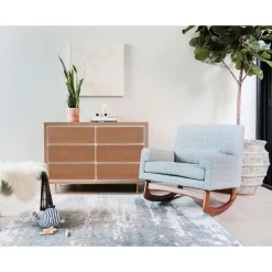 Best Novella 6-Drawer Dresser - Stained Ash / Ivory Finish Storage Furniture