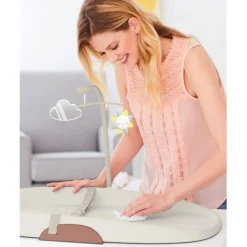 New Nursery Style Wipe-Clean Changing Pad - Oat Changing Tables|Mattresses