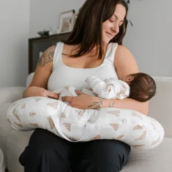 Cushions & Pillows|Breastfeeding>Perlimpinpin Nursing Pillow Bamboo - Croissants