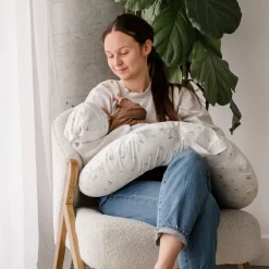 Cushions & Pillows|Breastfeeding>Perlimpinpin Nursing Pillow Bamboo - Ocean