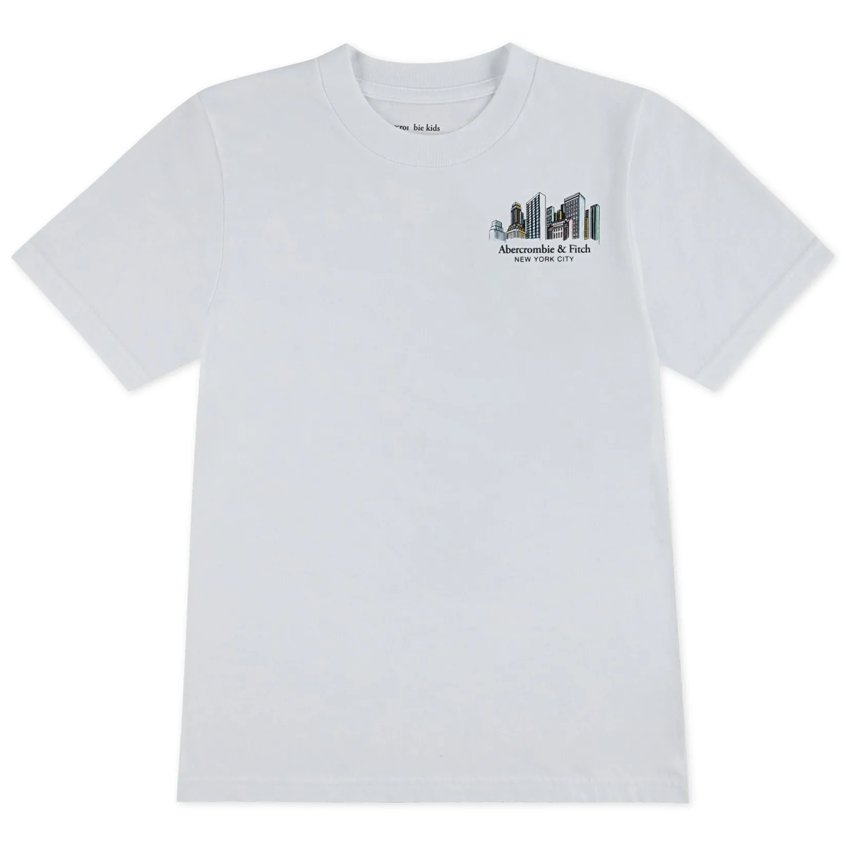 Tops>Abercrombie Kids Nyc Sketch T-shirt 5-18y White