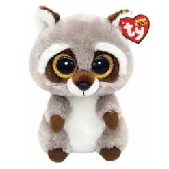 Plush Toys>TY Oakie Raccoon Gray