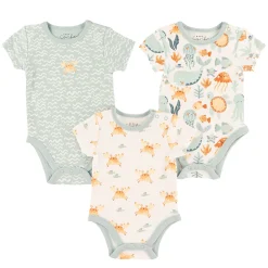 Outlet Ocean 3 Pieces Bodysuit Set 0-30m BOY Bodysuits