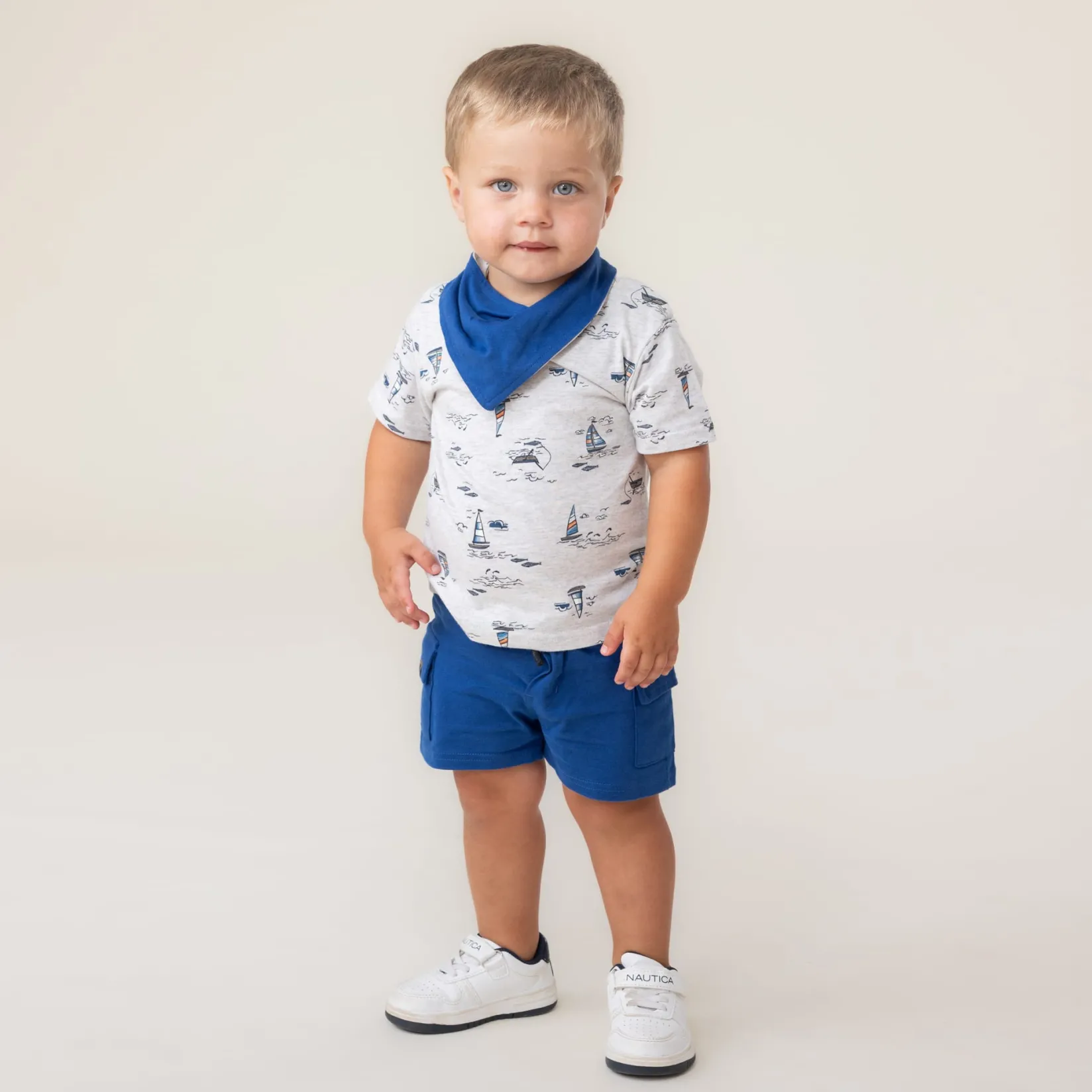 Outfit Sets>Nano Ocean Cargo Short Set 6-24m Ivory