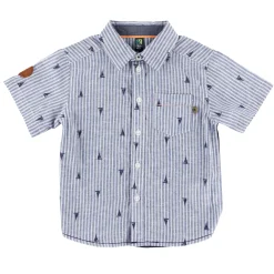 Tops>Nano Ocean Striped Shirt 6-24m Blue