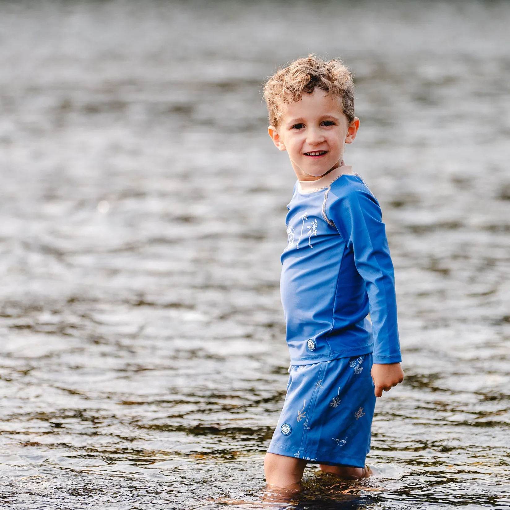 Ocean Uv Swim Short 2-9 Kids/BOY Swimsuits