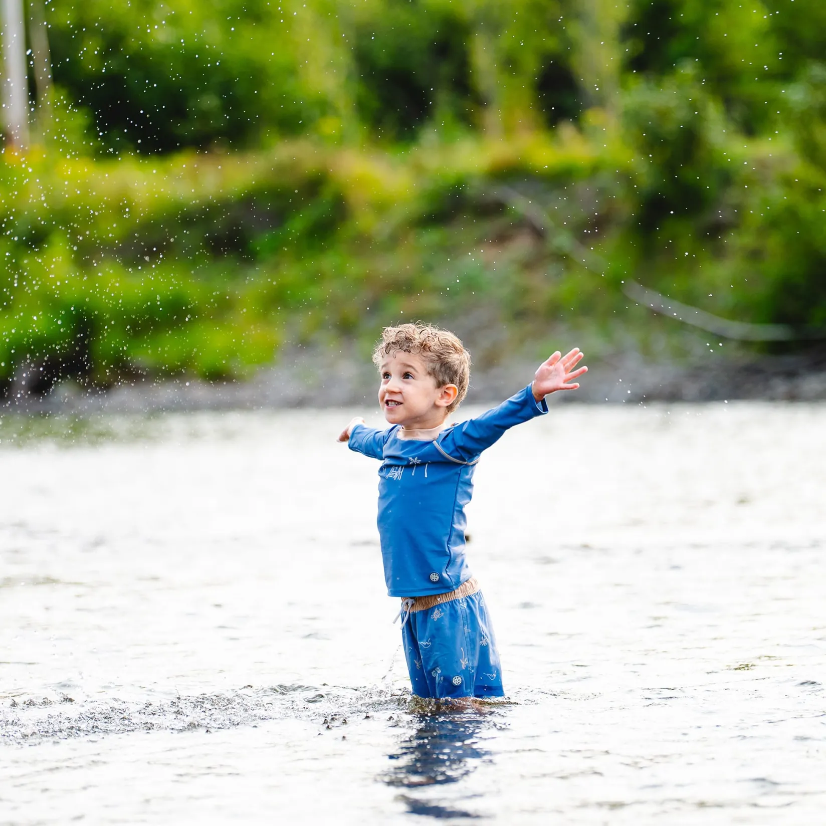 Ocean Uv Swim Short 2-9 Kids/BOY Swimsuits