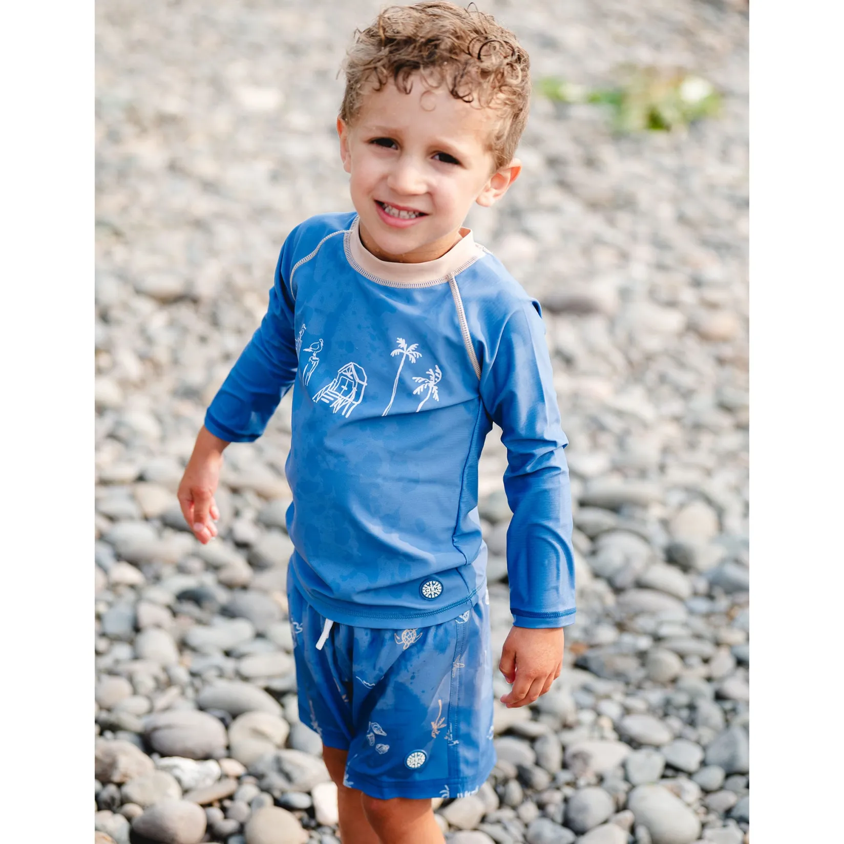 Ocean Uv Swim Short 2-9 Kids/BOY Swimsuits