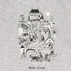 Casual Clothing & Sports Clothing|Tops>Clement Heritage Old Quebec Crewneck - Adult Grey