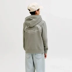 Fleeces And Sweatshirts|Tops>Jack u0026 Jones Brandes Hoodie 8-16y Olive