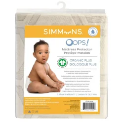 Discount Oops- Simmons Mattress Protector Organic Plus Kids Mattress Protector|Mattress Cover