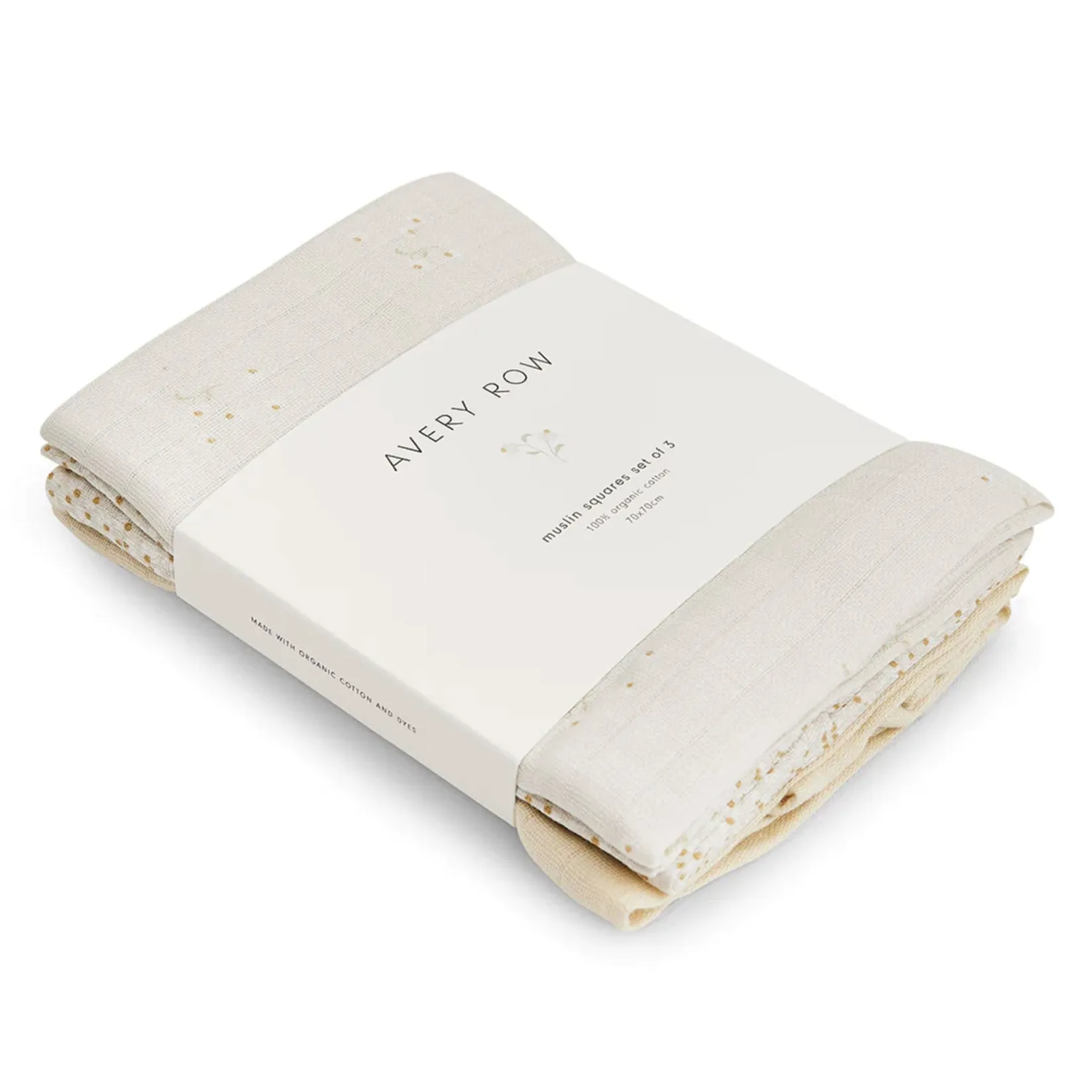 Organic Baby Muslin Blanket Set of 3 - Wild Chamomile Kids Blankets|Blankets