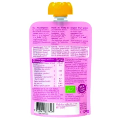Hot Organic Pouch - Pear Pony - Pear, Peach, Raspberries with Spelt (from 8 months) Baby Food & Snacks