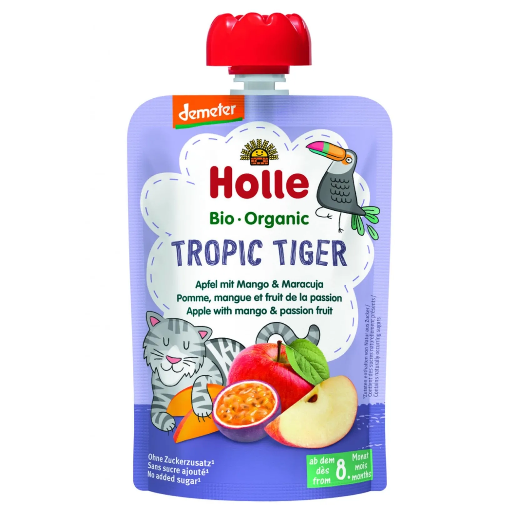Online Organic Pouch - Tropic Tiger - Apple with Mango & Passion fruit (from 8 months) Baby Food & Snacks