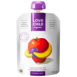 Baby Food & Snacks>Love Child Organics Organic Puree - Apples, Bananas and Blueberries (From 6 months )