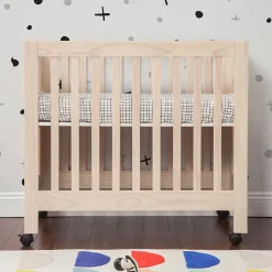 Origami Mini Crib - Washed Natural Cribs & Mattresses|Cribs & Mattresses