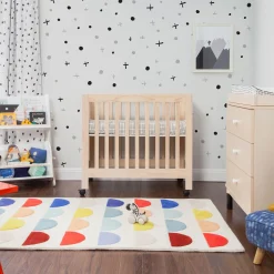 Origami Mini Crib - Washed Natural Cribs & Mattresses|Cribs & Mattresses