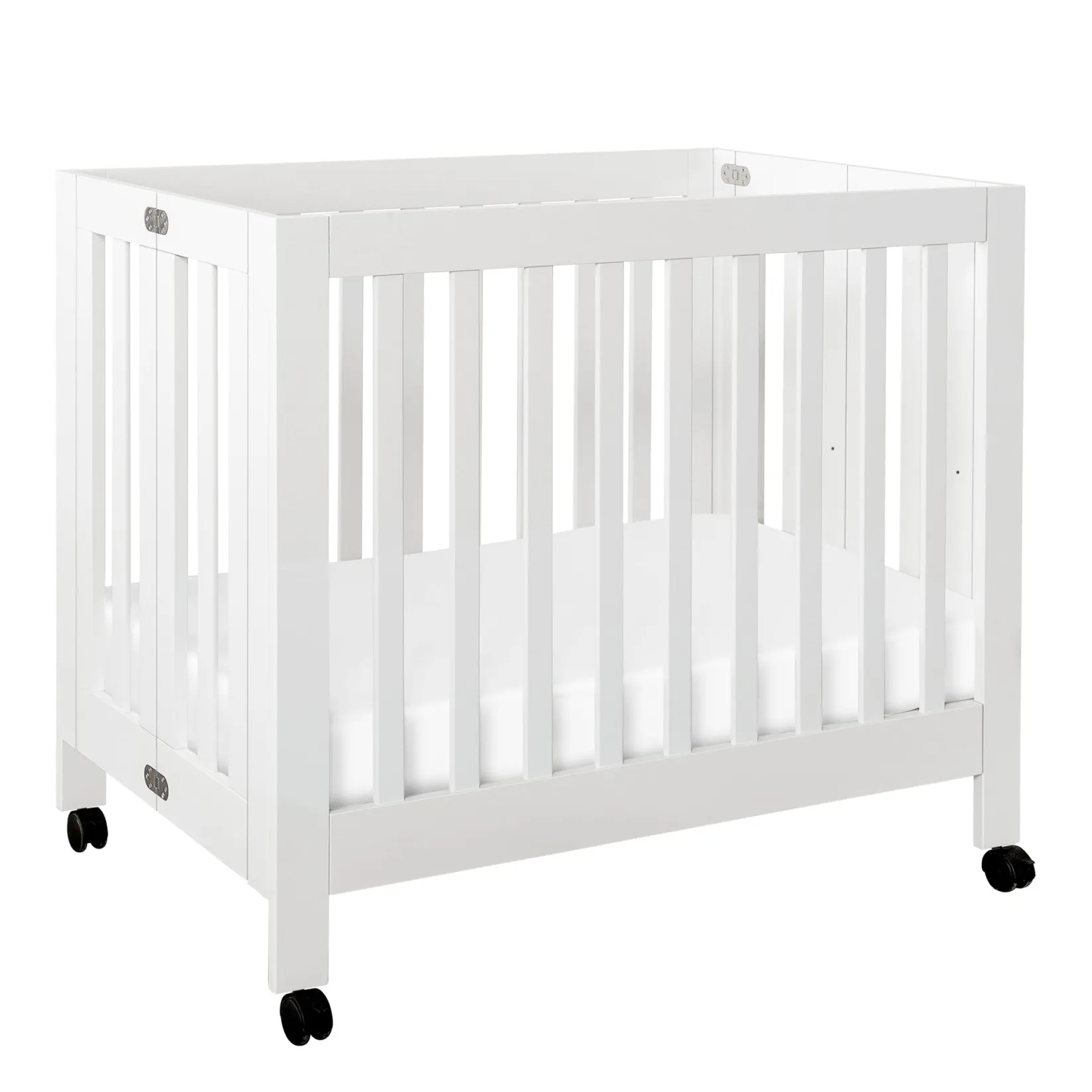 Clearance Origami Mini Crib - White Finish Cribs & Mattresses|Cribs & Mattresses