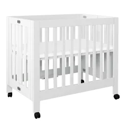 Clearance Origami Mini Crib - White Finish Cribs & Mattresses|Cribs & Mattresses