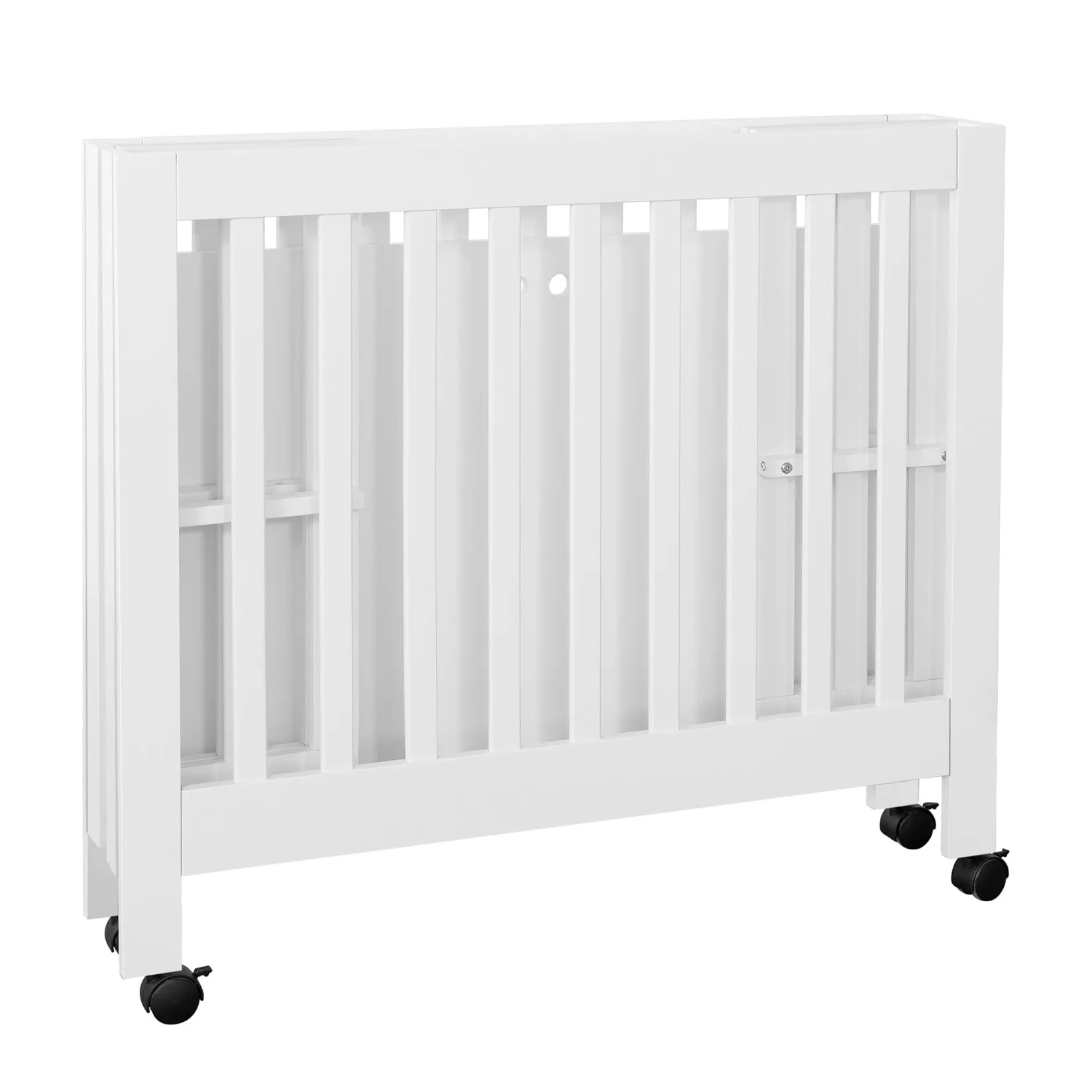 Clearance Origami Mini Crib - White Finish Cribs & Mattresses|Cribs & Mattresses