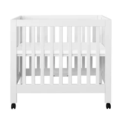 Clearance Origami Mini Crib - White Finish Cribs & Mattresses|Cribs & Mattresses