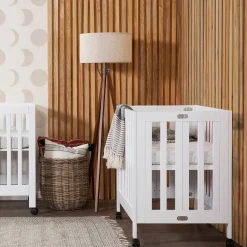 Clearance Origami Mini Crib - White Finish Cribs & Mattresses|Cribs & Mattresses
