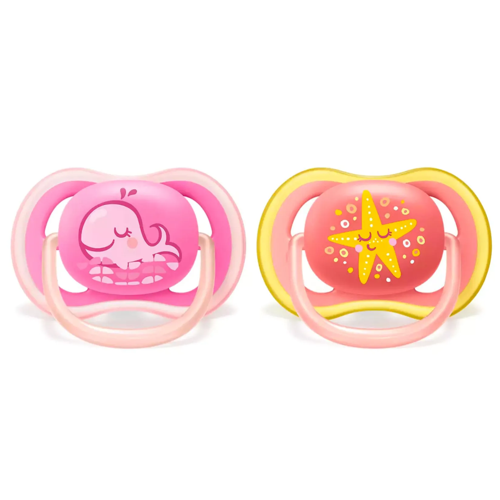 Pacifiers & Clips|Pacifiers & Clips>Philips Avent Orthodontic Pacifier 6-18m Ultra Air (2) - Pink