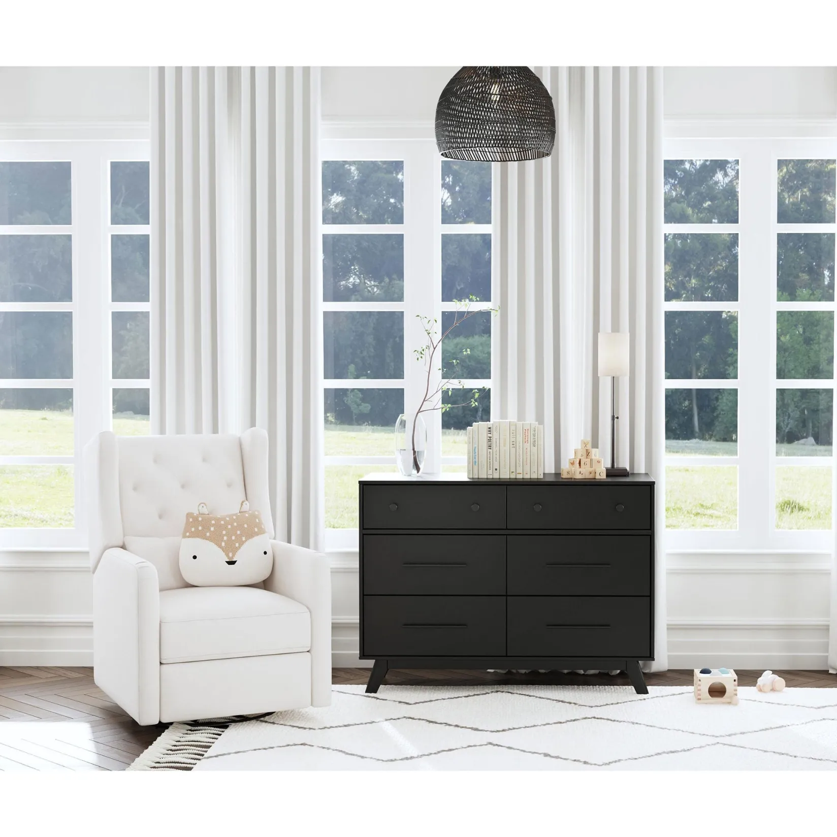 Storage Furniture>DaVinci Otto 6-Drawer Dresser - Ebony