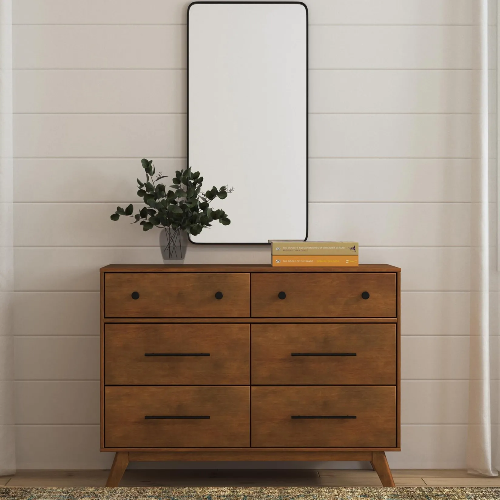 Outlet Otto 6-Drawer Dresser - Walnut Storage Furniture