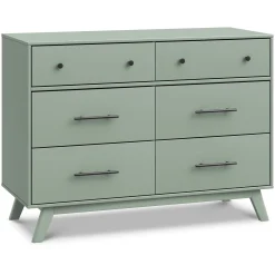 Storage Furniture>DaVinci Otto 6-Drawer Dresser- Sage