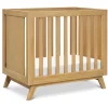 Cribs & Mattresses|Cribs & Mattresses>DaVinci Otto 3-in-1 Convertible Mini Crib with 4" Mattress - Honey