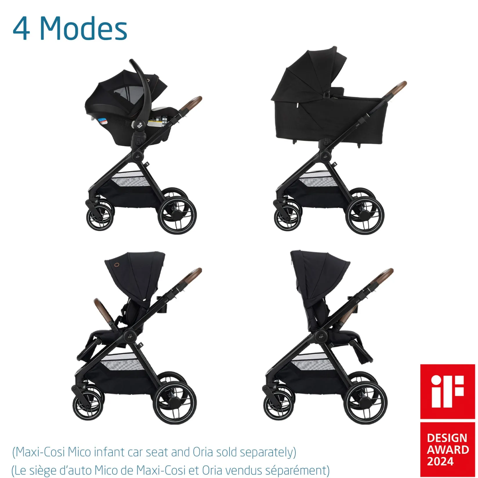 Strollers|Strollers & Trailers>Maxi-cosi Oxford Stroller - Essential Black