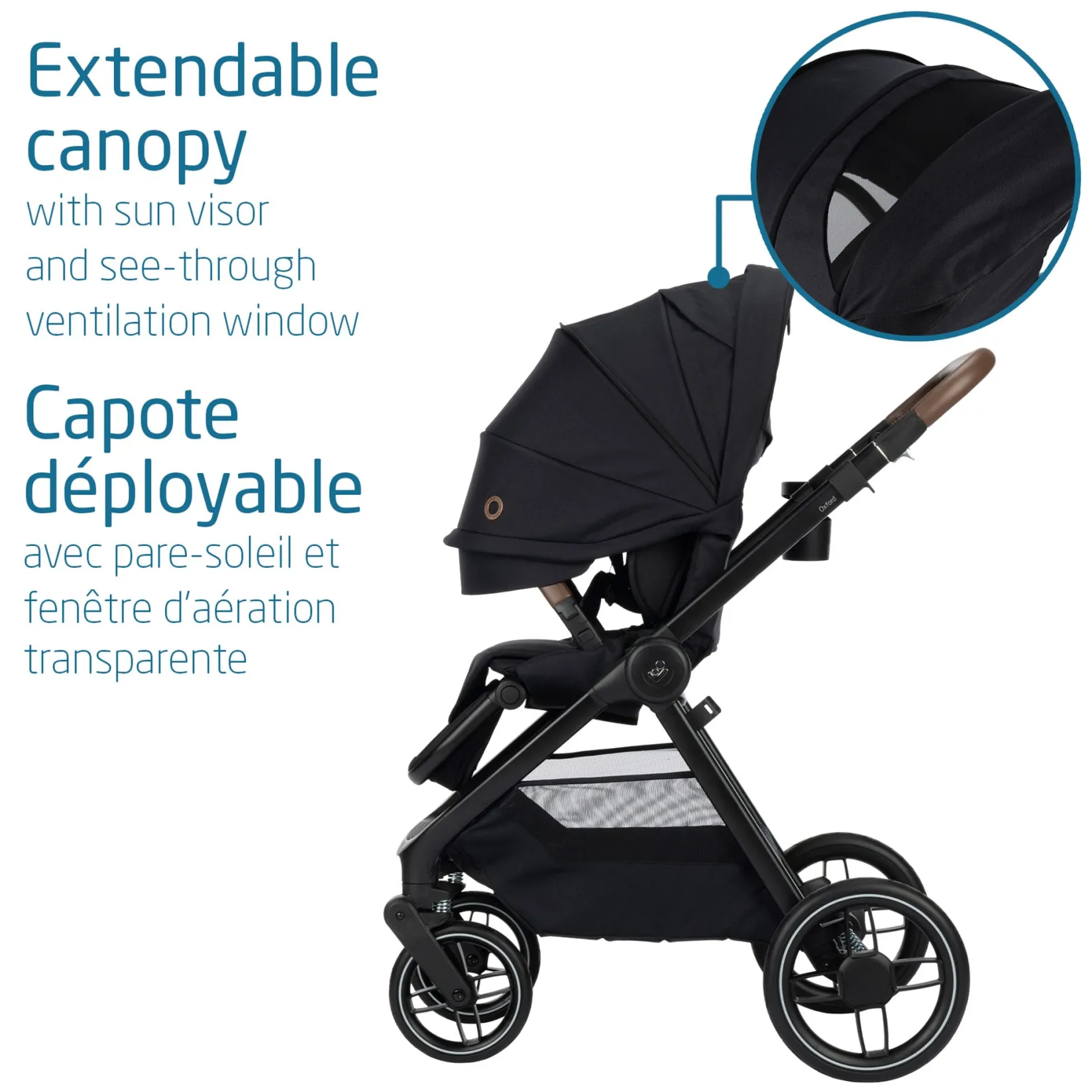 Strollers|Strollers & Trailers>Maxi-cosi Oxford Stroller - Essential Black