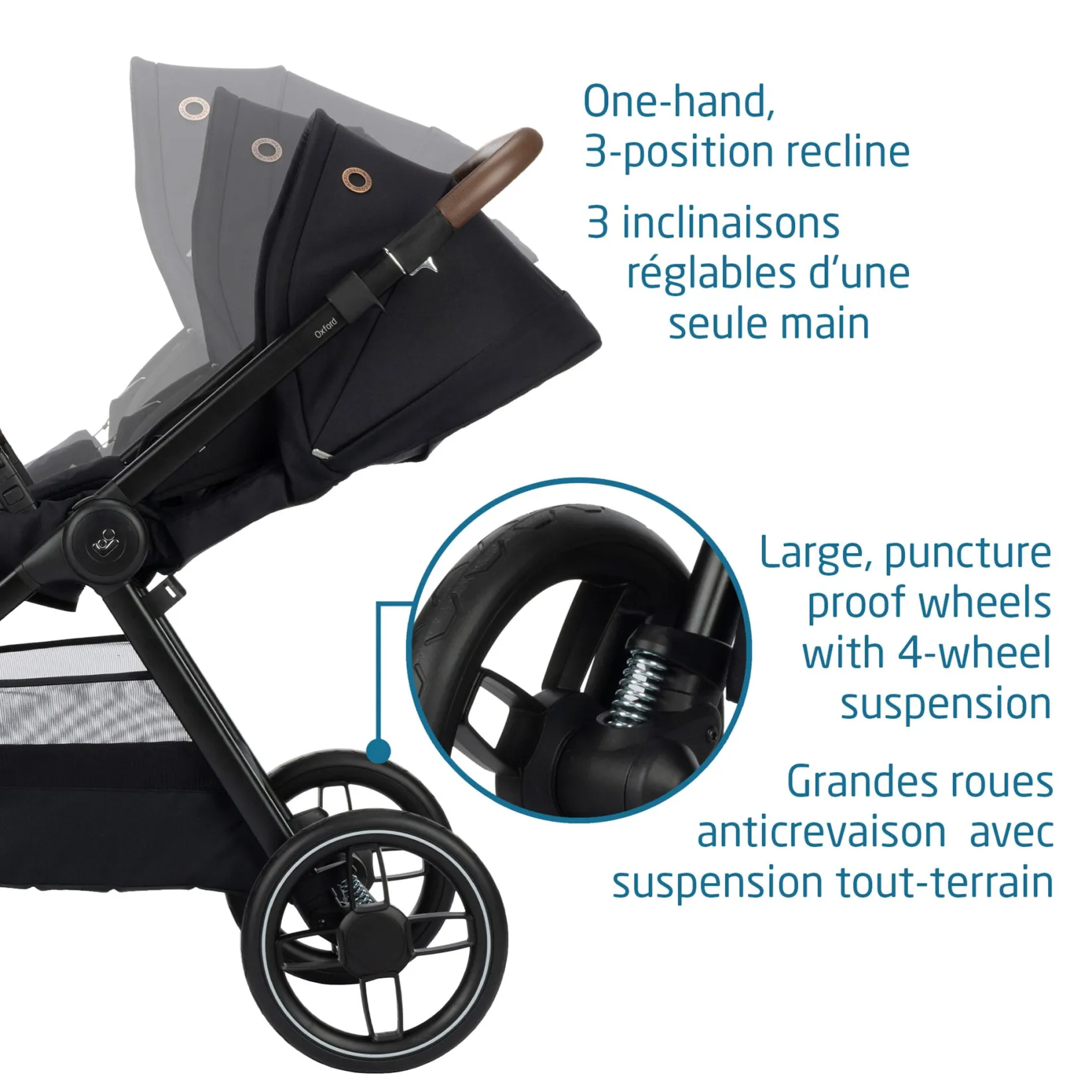 Strollers|Strollers & Trailers>Maxi-cosi Oxford Stroller - Essential Black