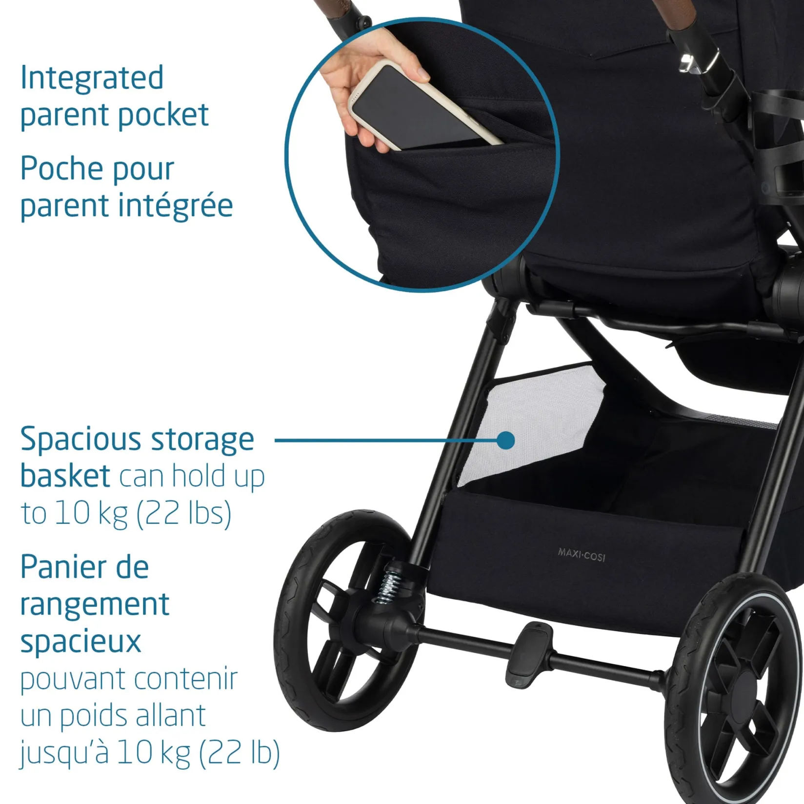 Strollers|Strollers & Trailers>Maxi-cosi Oxford Stroller - Essential Black