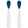 Tableware|Plates & Placemats>Oxo Tot Feeding Spoon Set With Soft Silicone - Navy