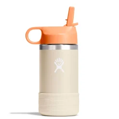 Tableware|Bottles & Insulated Bottles>Hydro Flask 12oz Kids Wide Straw Bottle - Beige/Peach