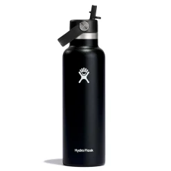 Discount 21oz Standard Mouth with Flex Straw Cap - Black Kids Tableware|Bottles & Insulated Bottles