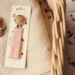 Pacifiers & Clips|Pacifiers & Clips>Avery Row Pacifer Holder Corduroy- Pink
